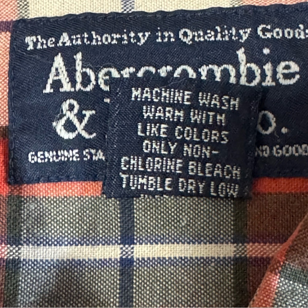 Abercrombie & Fitch Co. Men’s Plaid Button Up Long Sleeve Shirt Size Small - Picture 7 of 7